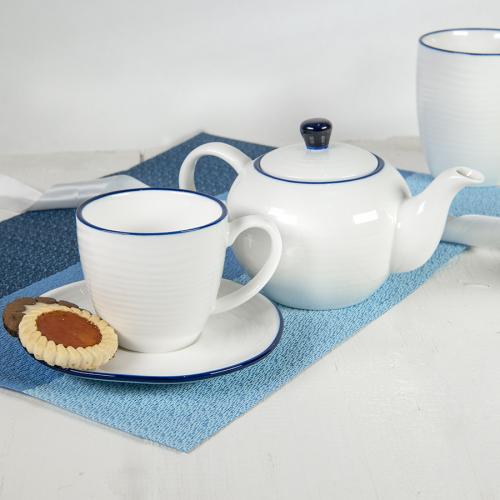 Набор SEAWAVE: чайная пара и чайник в подарочной упаковке; - купить именные сувениры в Воронеже
