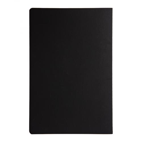 Тетрадь SLIMMY, 140 х 210 мм,  черный с черным, бежевый блок; - купить подарки с логотипом в Воронеже