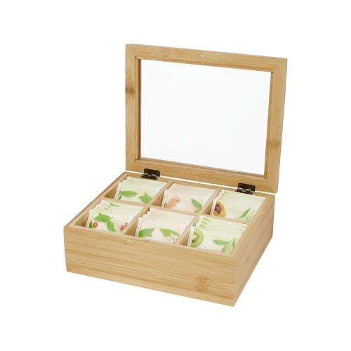 Бамбуковая коробка для чая Ocre; - купить бизнесс-сувениры в Воронеже