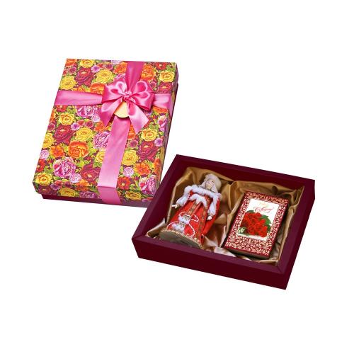 Набор С Праздником: кукла декоративная, шоколадные конфеты Конфаэль; - купить бизнесс-сувениры в Воронеже