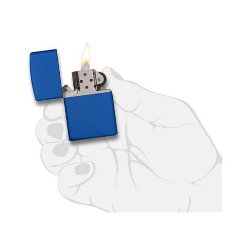 Зажигалка ZIPPO Classic с покрытием Royal Blue Matte, латунь/сталь, синяя, матовая; - купить подарки с логотипом в Воронеже