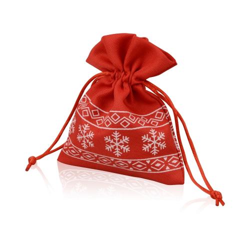Мешочек подарочный новогодний, хлопок, малый; - купить бизнесс-сувениры в Воронеже