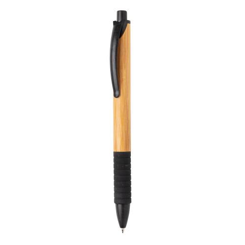 Ручка из бамбука и пшеничной соломы - черный;