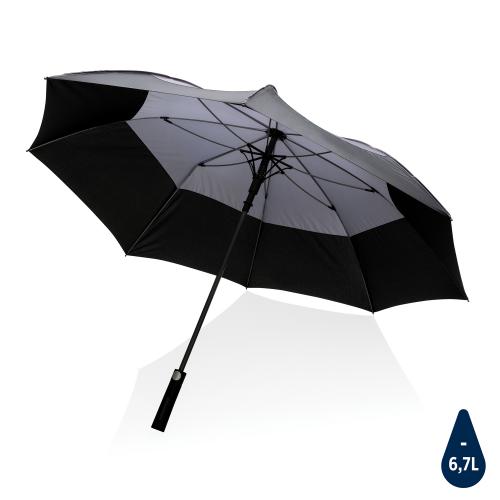 Зонт-антишторм Impact из RPET AWARE™ 190T, d120 см - темно-серый;
