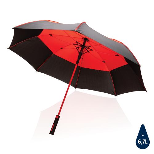 Зонт-антишторм Impact из RPET AWARE™ 190T, d120 см - красный;