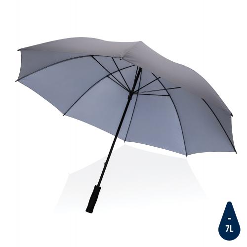 Зонт-антишторм Impact из RPET AWARE™, d130 см - темно-серый;