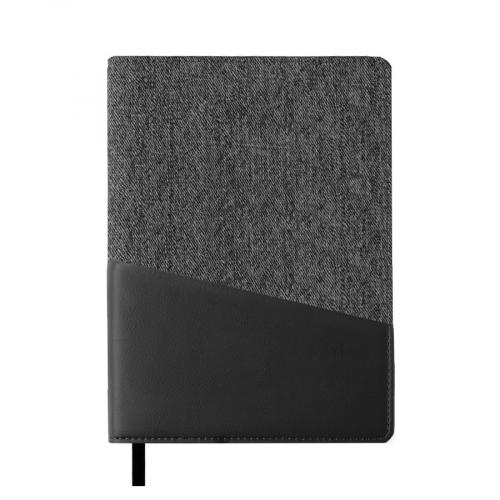 Ежедневник недатированный DENIM, серый, формат А5; - купить необычные подарки в Воронеже