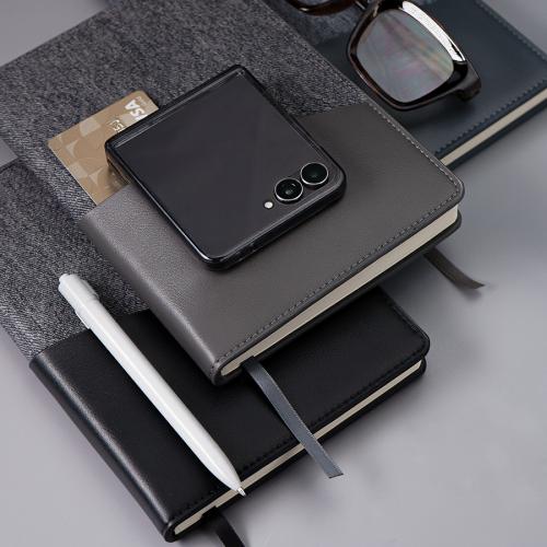 Ежедневник недатированный DENIM, серый, формат А5; - купить подарки с логотипом в Воронеже