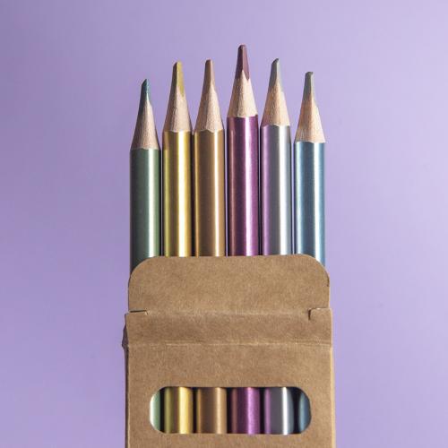 Набор цветных карандашей METALLIC; - купить необычные сувениры в Воронеже
