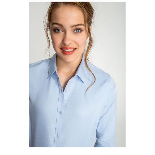 Рубашка женская Brody Women голубая; - купить подарки с логотипом в Воронеже
