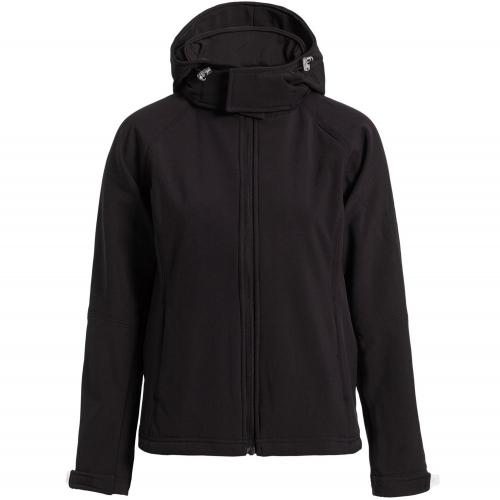 Куртка женская Hooded Softshell черная; - купить бизнесс-сувениры в Воронеже