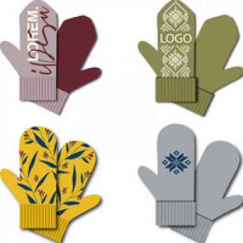 Варежки на заказ Mani, полушерсть