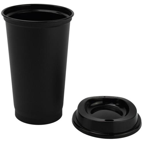 Стакан с крышкой Color Cap Black; - купить необычные подарки в Воронеже