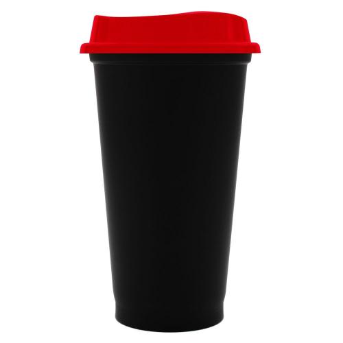Стакан с крышкой Color Cap Black; - купить бизнесс-сувениры в Воронеже