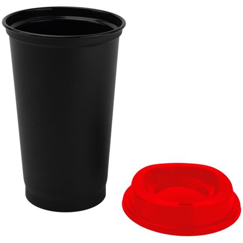 Стакан с крышкой Color Cap Black; - купить необычные подарки в Воронеже