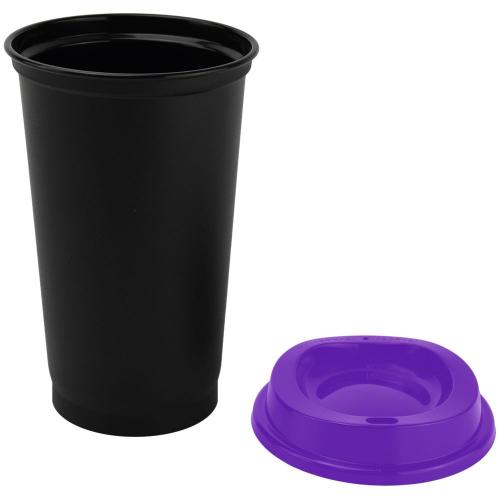Стакан с крышкой Color Cap Black; - купить необычные подарки в Воронеже
