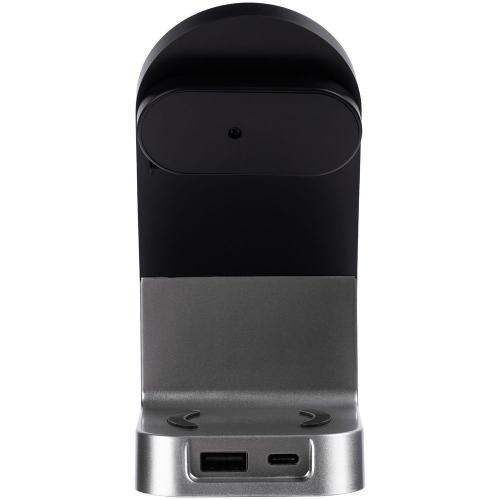 Зарядная станция с часами E-Store для смартфона, часов и наушников; - купить подарки с логотипом в Воронеже