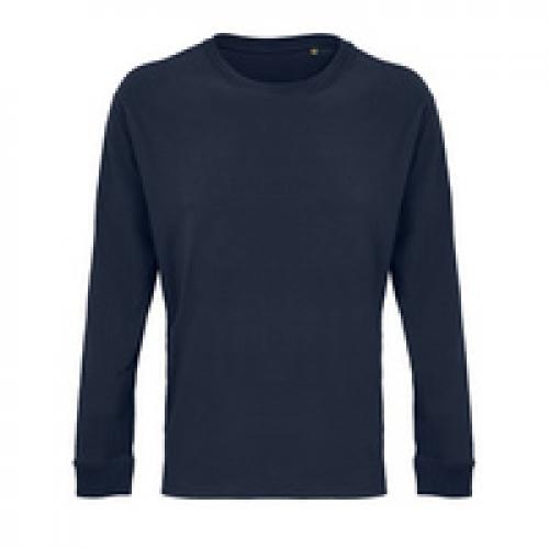 Футболка унисекс с длинным рукавом Pioneer LSL, темно-синяя