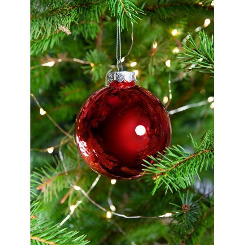 Елочный шар Finery Gloss, 8 см; - купить подарки с логотипом в Воронеже