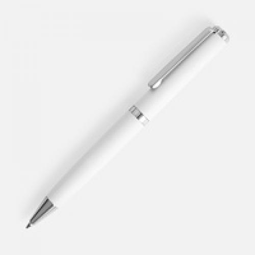 Ручка шариковая Inkish Chrome в футляре, белая