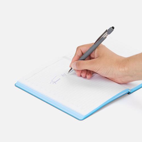 Ручка шариковая Pointer Soft Touch со стилусом; - купить именные сувениры в Воронеже