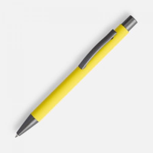 Ручка шариковая Atento Soft Touch, желтая