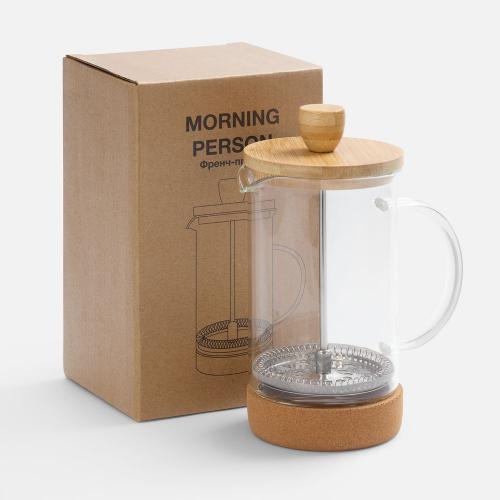 Френч-пресс Morning Person; - купить подарки с логотипом в Воронеже