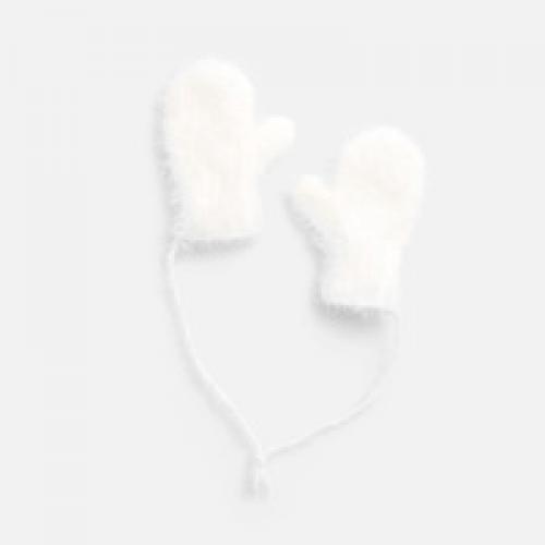 Подвеска на елку «Вьюжка», варежки, белая