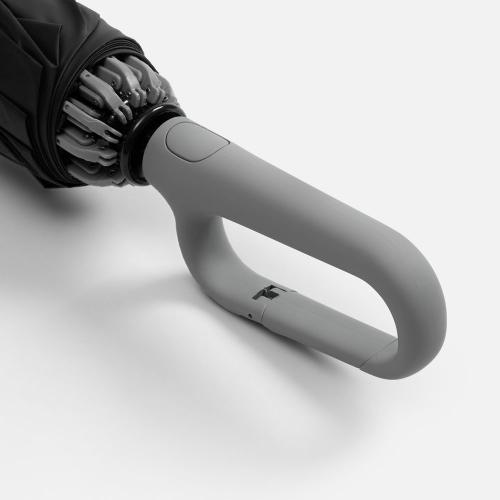 Зонт обратного сложения с ручкой-карабином Foldberry; - купить подарки с логотипом в Воронеже