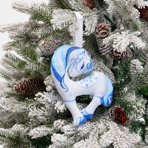 Мягкая игрушка — подвеска «Снежка»; - купить необычные сувениры в Воронеже