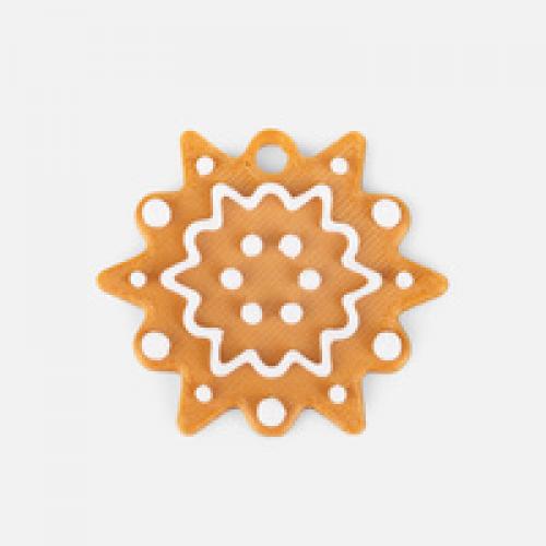 Мини-подвеска «Пряник», 3D-печать на заказ, снежинка