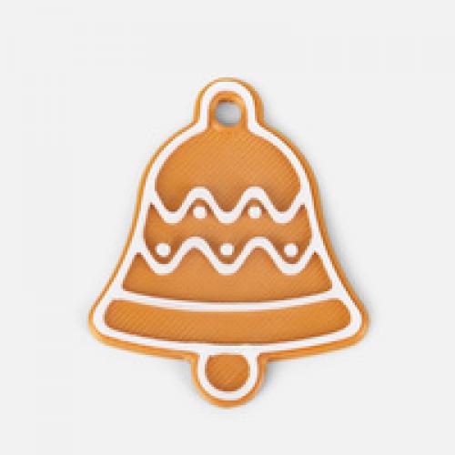 Мини-подвеска «Пряник», 3D-печать на заказ, колокольчик
