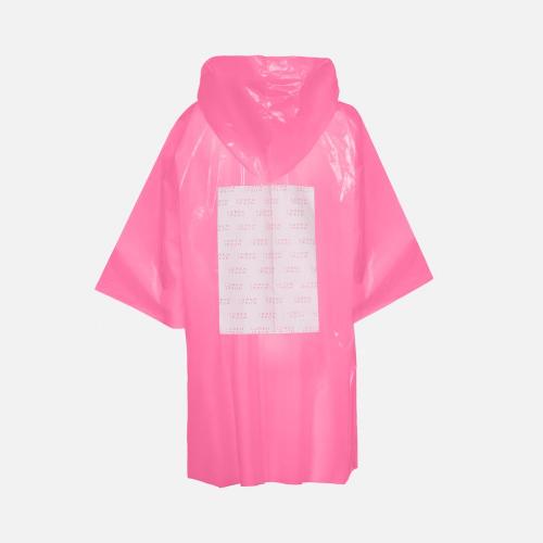 Дождевик-плащ CloudTime с печатью в один цвет на заказ; - купить подарки с логотипом в Воронеже