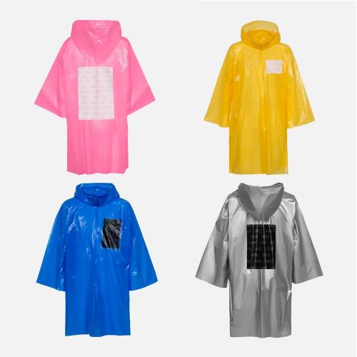 Дождевик-плащ CloudTime с печатью в один цвет на заказ; - купить необычные сувениры в Воронеже