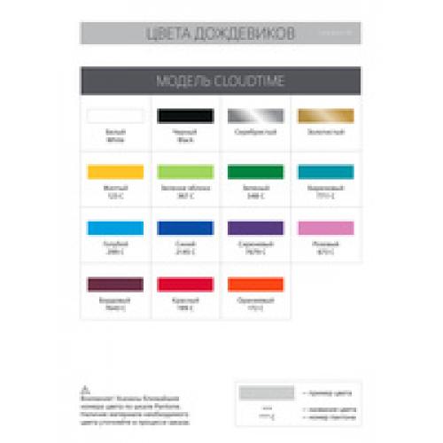 Дождевик-плащ CloudTime с печатью в один цвет на заказ