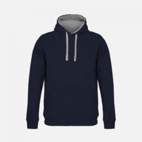 Худи унисекс Cameron, темно-синее с серым