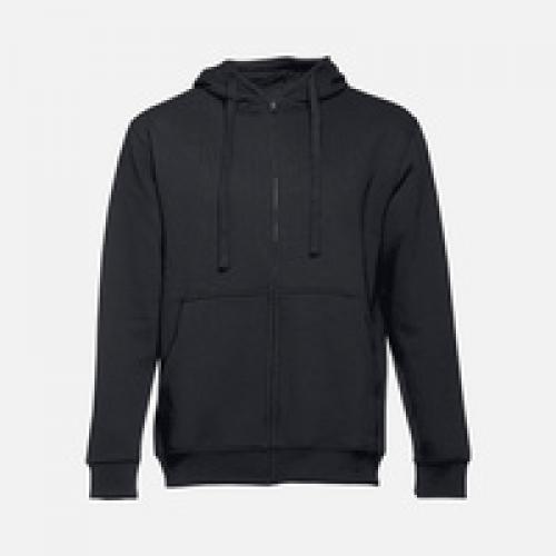 Толстовка мужская на молнии с капюшоном Amsterdam, черная