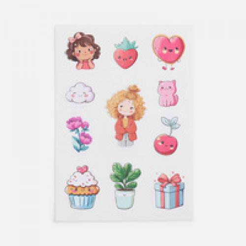 Стикерпак бумажный Thematik, для девочек