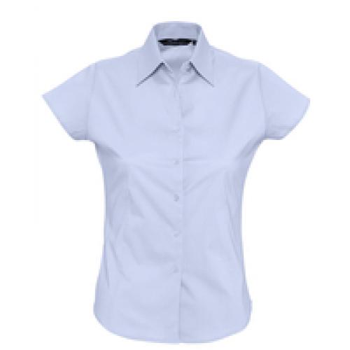 Рубашка женская с коротким рукавом Excess, голубая