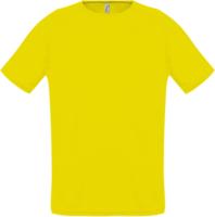 Футболка унисекс Sporty 140, лимонно-желтая