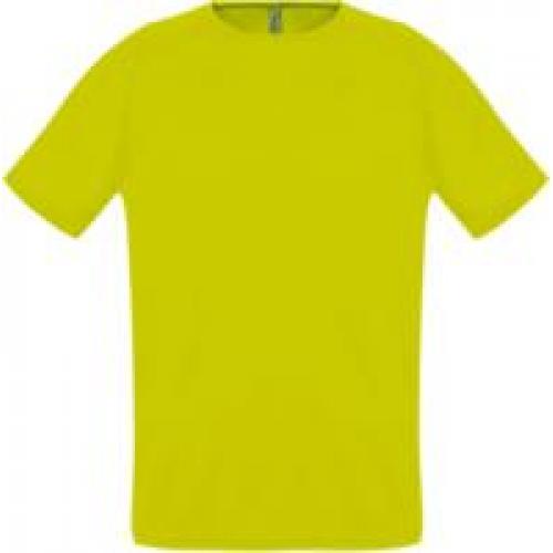 Футболка унисекс Sporty 140, желтый неон