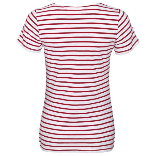 Футболка Miles Women белая с красным; - купить необычные подарки в Воронеже