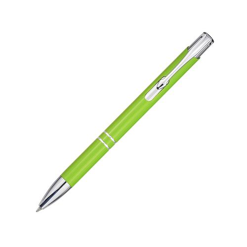 Шариковая ручка Moneta из переработанного алюминия (черные чернила) - Лайм