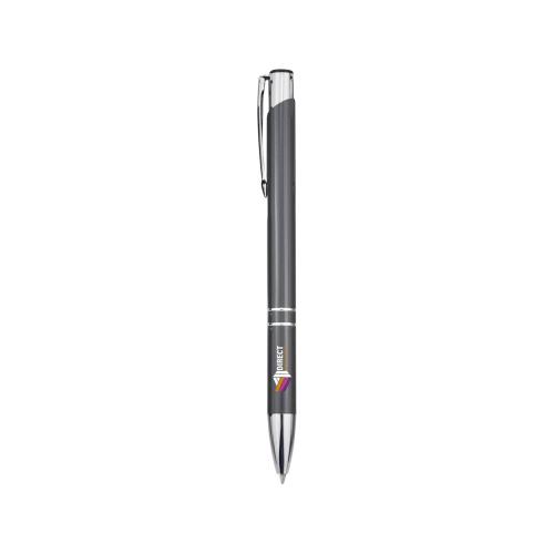 Шариковая ручка Moneta из переработанного алюминия - Серый; - купить подарки с логотипом в Воронеже