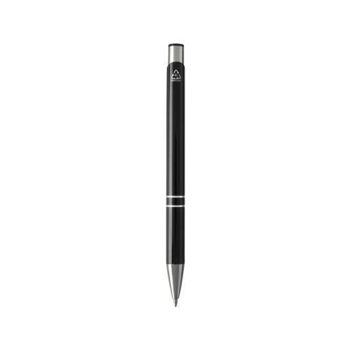 Шариковая ручка Moneta из переработанного алюминия - сплошной черный; - купить необычные подарки в Воронеже