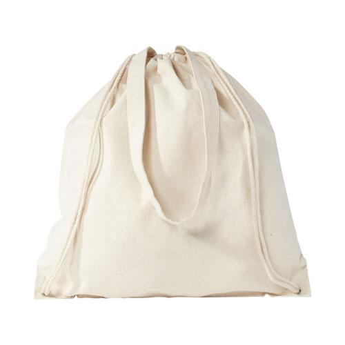 Рюкзак со шнурком Eliza из хлопчатобумажной ткани плотностью 240 г/м2; - купить подарки с логотипом в Воронеже