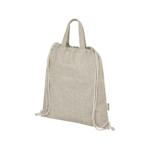 Pheebs 150 г/м² Aware™ рюкзак со шнурком из переработанных материалов - Натуральный; - купить именные сувениры в Воронеже