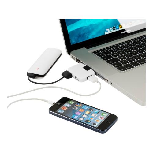 USB Hub Gaia на 4 порта; - купить подарки с логотипом в Воронеже