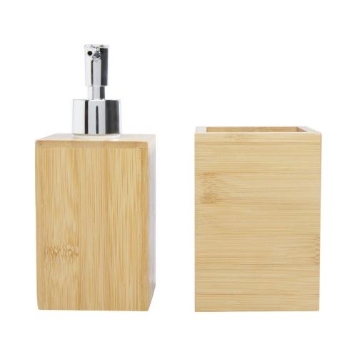 Набор из 3 аксессуаров из бамбука для ванной комнаты Hedon; - купить необычные подарки в Воронеже