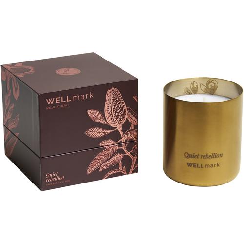 Ароматическая свеча Wellmark Quiet Rebellion - Золотой; - купить подарки с логотипом в Воронеже